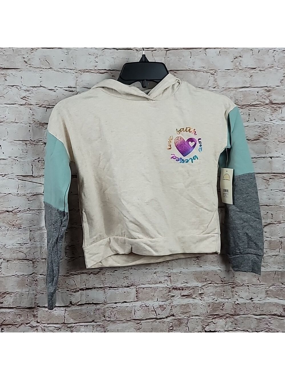 Love republic girl's long sleeve hooded top sz small new nwt